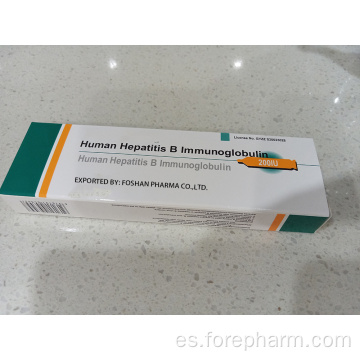 Solución purificada de inmunoglobulina de hepatitis B humana